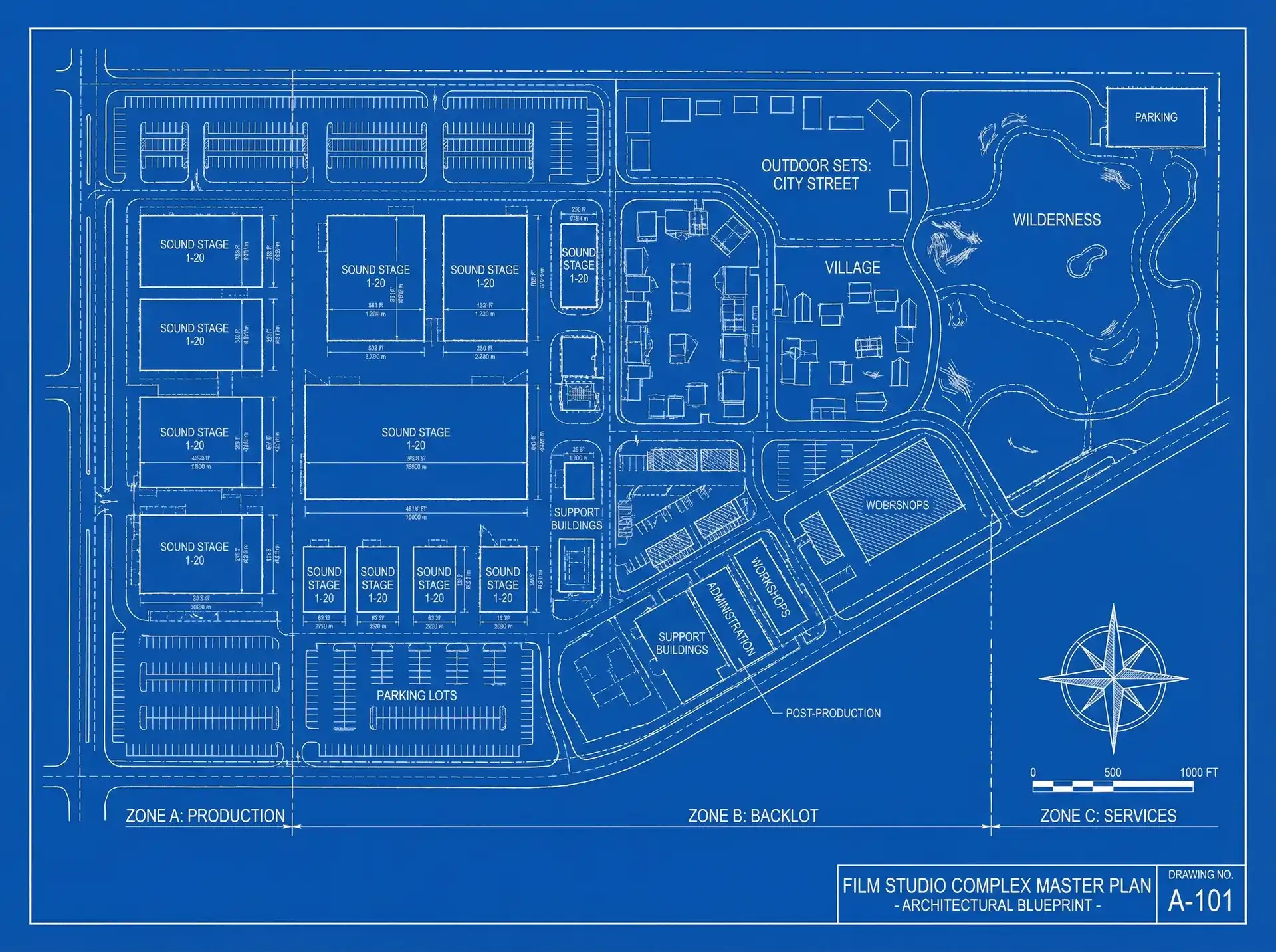 探花网 明星基地 - 东方影都综合体总平面图